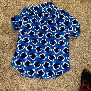 Old Navy Fish Print Hawaiian Shirt